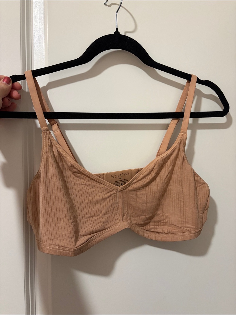 Negative Underwear Ribbed Nude Bralette